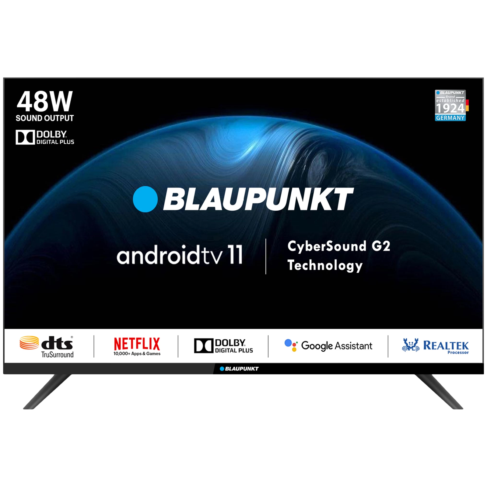 Blaupunkt Cybersound G2 Series 100 Cm 40 Inch Full Hd Led Smart Android Tv With Dolby Digital 4371